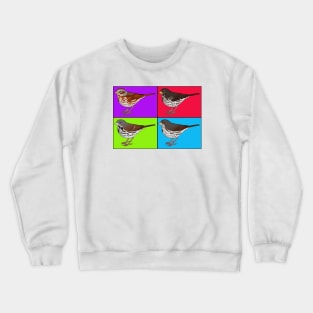 Warhol Birds - Fox Sparrow Crewneck Sweatshirt